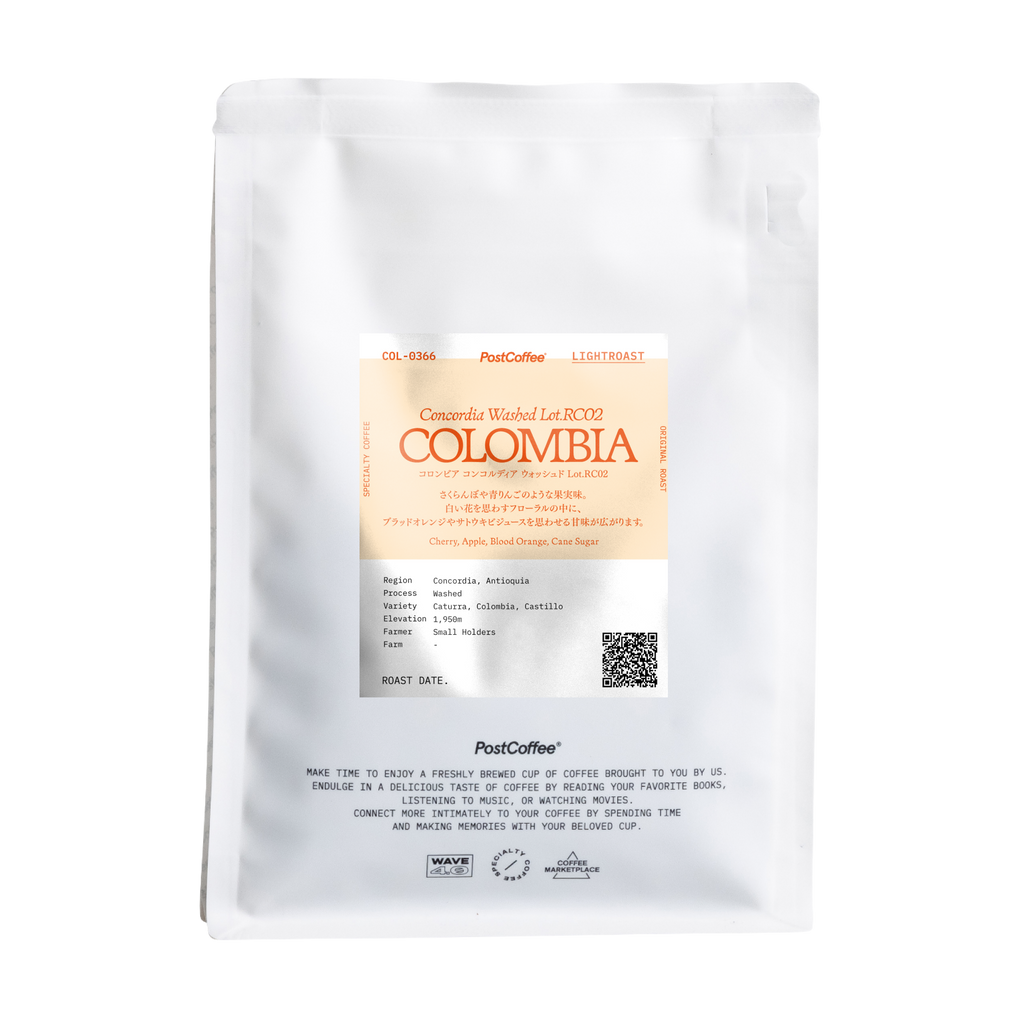 [Signature Roast] Colombia Concordia Washed Lot.RC02  (COL-0366) / 浅煎り