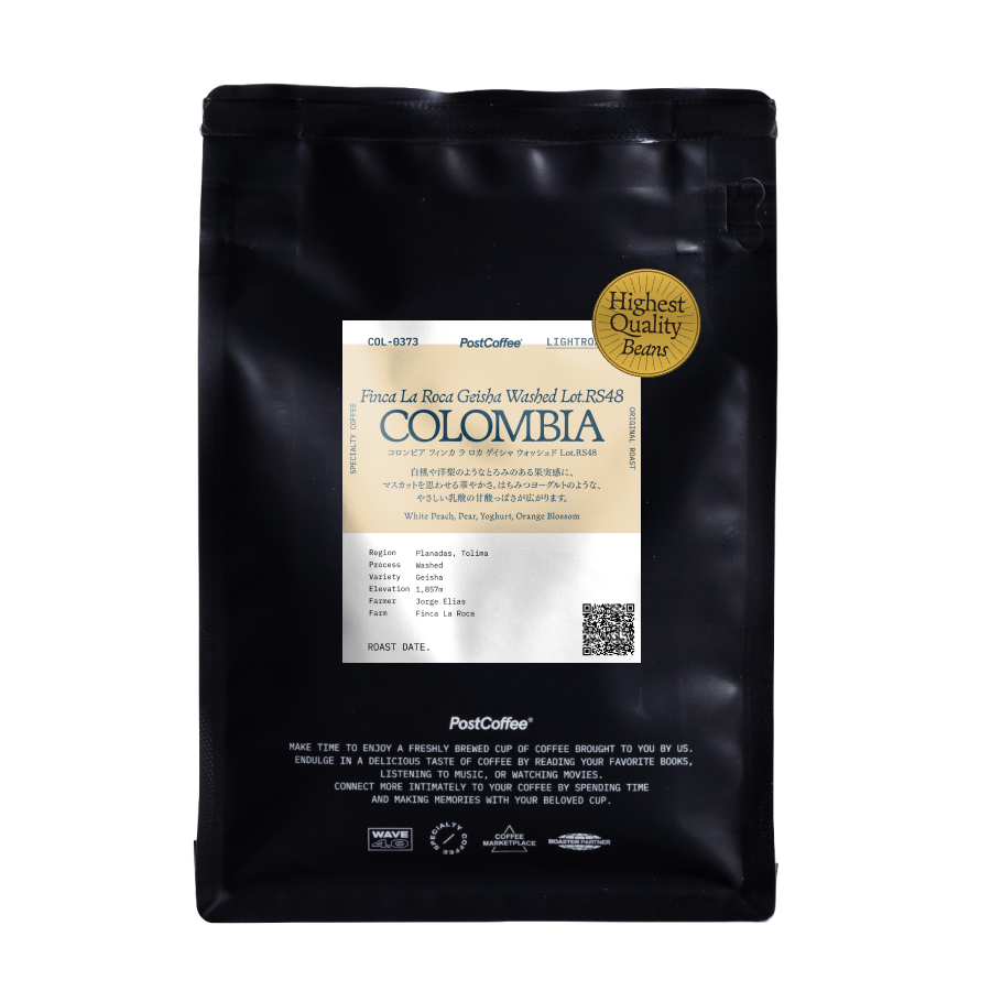[Artisan Roast] Colombia Finca La Roca Geisha Washed Lot.RS48 (COL-0373) / 浅煎り